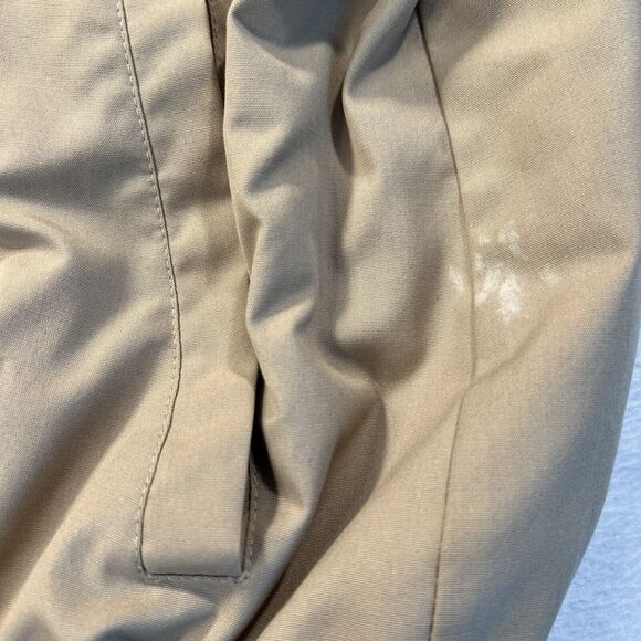 London Fog Jacket Snap Up Size 12 PET Tan Padded Pockets Lined Winter - Picture 11 of 16